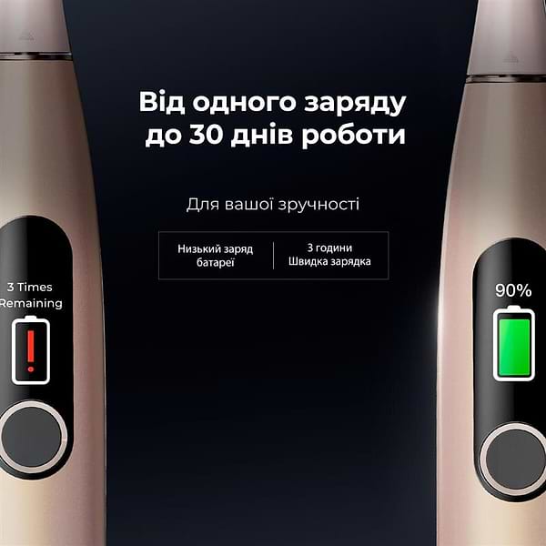 Фото - Зубна щітка електрична Oclean X Pro Digital Electric Toothbrush Champagne Gold (6970810552553)