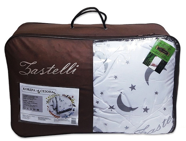 Фото - Ковдра всесезонна двоспальна євро Zastelli 4 сезони 200х220 біла (12922)