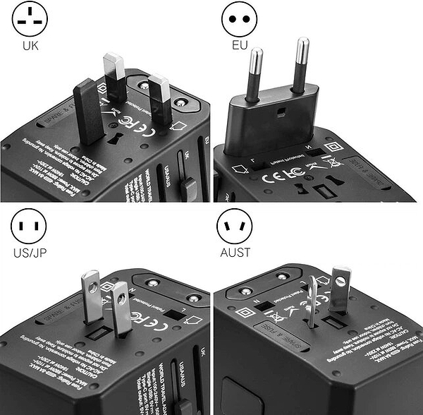 Фото - Мережевий зарядний пристрій UFT 4 USB + Type-C (NA1)