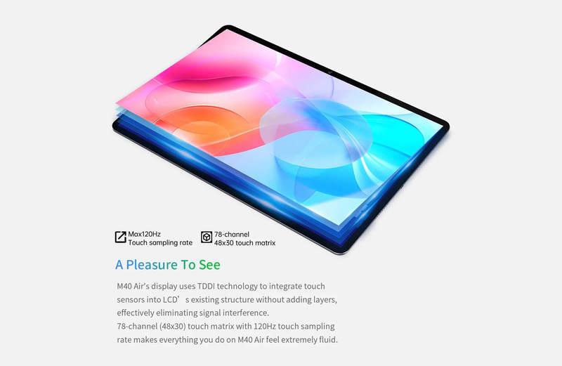 Фото - Планшет Teclast M40 Air 8/128GB 4G Dual Sim Space Gray (TLA001/N3P1-С/TL-102821) с чехлом
