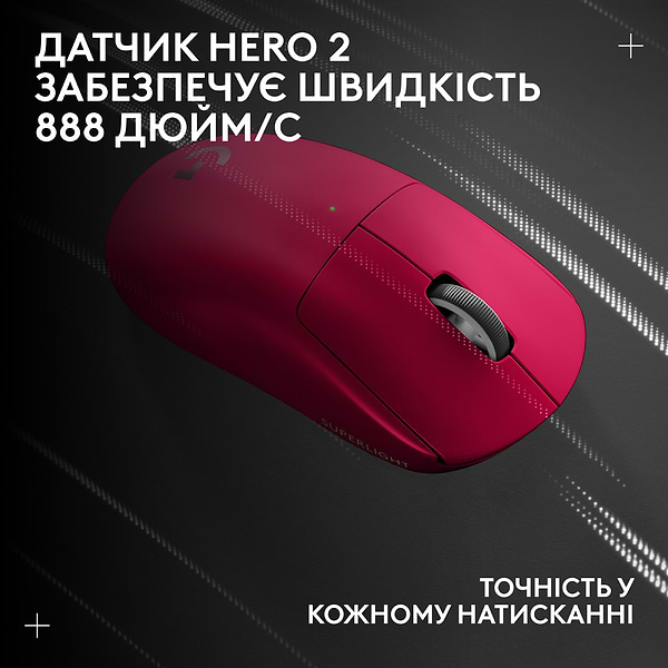 Фото - Миша бездротова ігрова Logitech G Pro X Superlight 2 LightSpeed Magenta (910-006797)