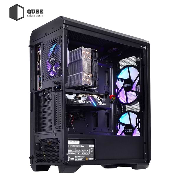 Фото - Уцінка - Системний блок QUBE QB i5 11400F RTX 3060 12GB 3242 (i511400FRTX306012GB3242)