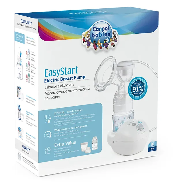 Фото - Электрический молокоотсос Canpol babies EasyStart (12/201)
