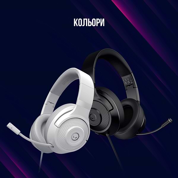 Фото - Гарнітура дротова ігрова Lorgar Noah 101 Gaming 3.5mm White (LRG-GHS101W)