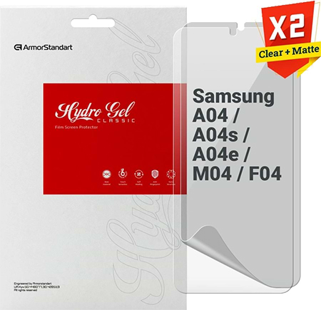 Защитная пленка для смартфона Armorstandart Clear + Matte for Samsung A04 / A04s / A04e / M04 / F04 (ARM66855)