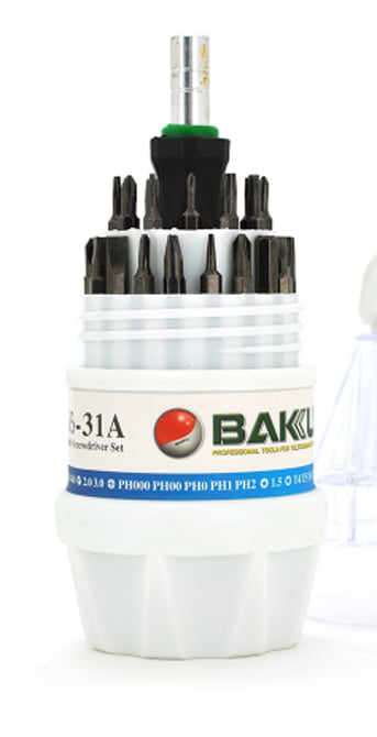 Отвертка со сменными битами Bakku 30 в1 (BK-633-31A)