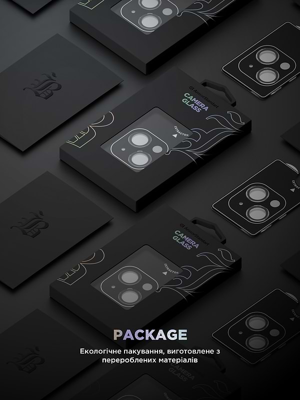 Фото - Защитное стекло для смартфона Armorstandart для камеры Supreme Black Icon for iPhone 15/15 Plus Clear (ARM76599)