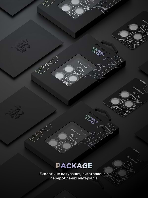 Фото - Защитное стекло для смартфона Armorstandart для камеры Supreme Black Icon for iPhone 15 Pro/15 Pro Max Black Titanium (ARM76591)