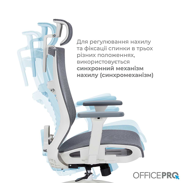 Фото - Кресло офисное OfficePro Balance (OC620-W-DG-DG) White/Dark Gray