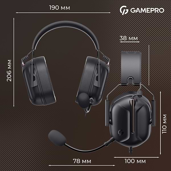 Фото - Гарнитура проводная игровая GamePro Genesis Hunter (HS1350B)