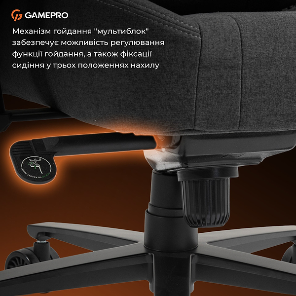 Фото - Крісло для геймерів GamePro GC775DG Dark Grey