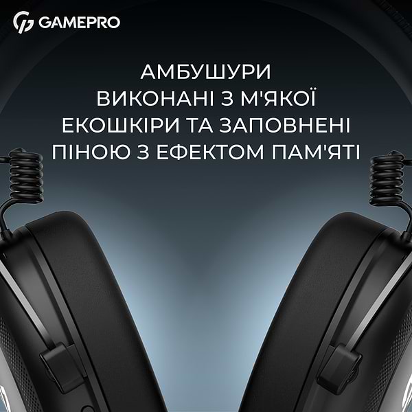 Фото - Гарнітура дротова ігрова GamePro Asgard Skald Origin Black (HS850B)