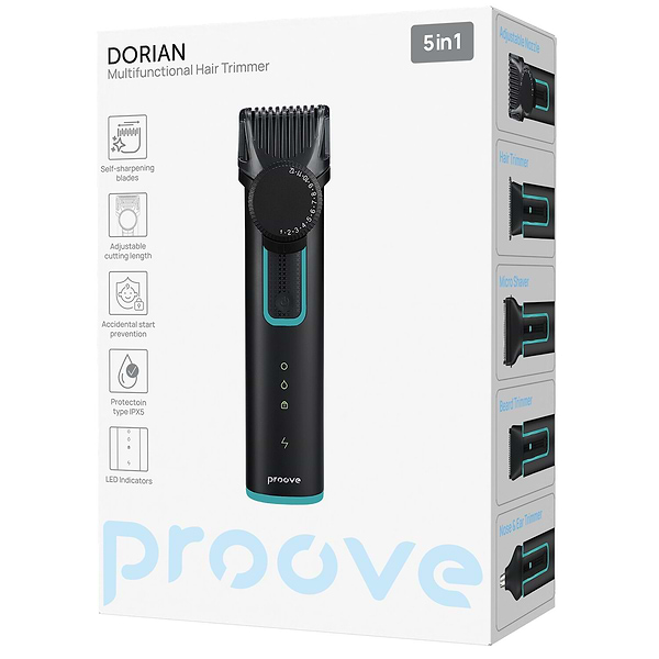 Фото - Тример універсальний Proove Dorian 5in1 Black (HTPD05002001)