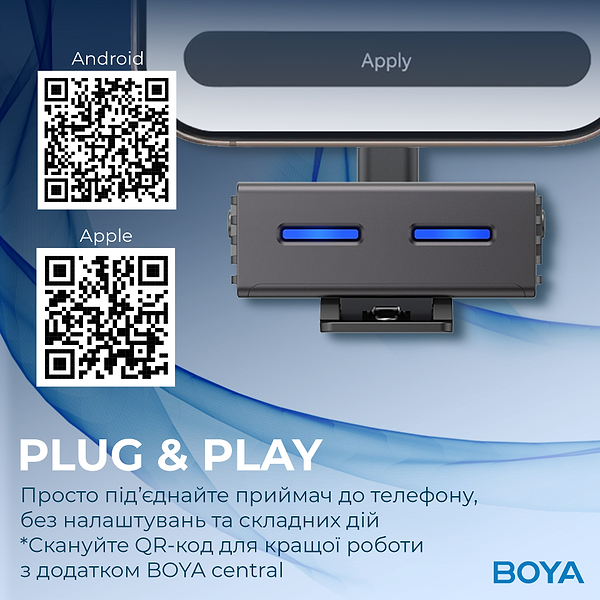 Фото - Микрофон для смартфона Boya LINK 3-02 Type-C/TRS Black