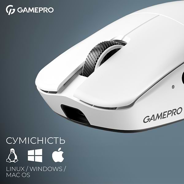 Фото - Мышь беспроводная игровая GamePro Asgard Odin 8K Wireless RGB White (GM035W)