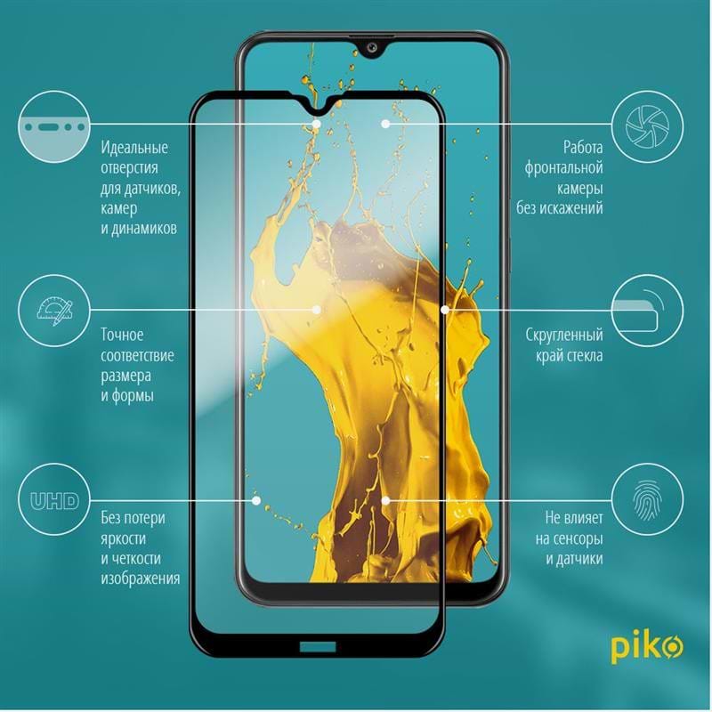 Захисне скло для смартфону Piko Xiaomi Redmi 8 Black Full Glue 0.3mm 2.5D (1283126495724)