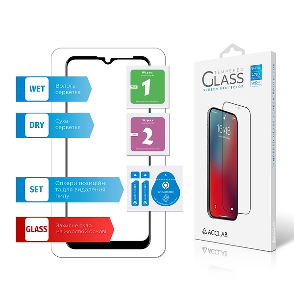 Фото - Захисне скло для смартфону ACCLAB Full Glue for MOTO G9 Play (1283126516207)