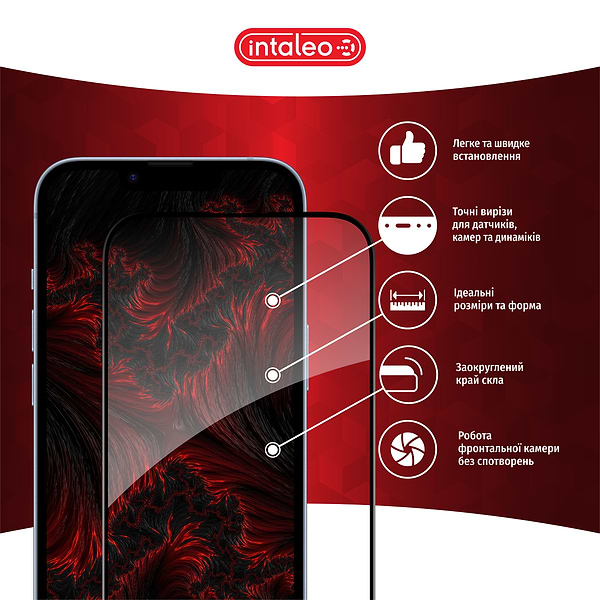 Фото - Захисне скло для смартфону Intaleo Full Glue for Apple iPhone 14 Pro (1283126542084)