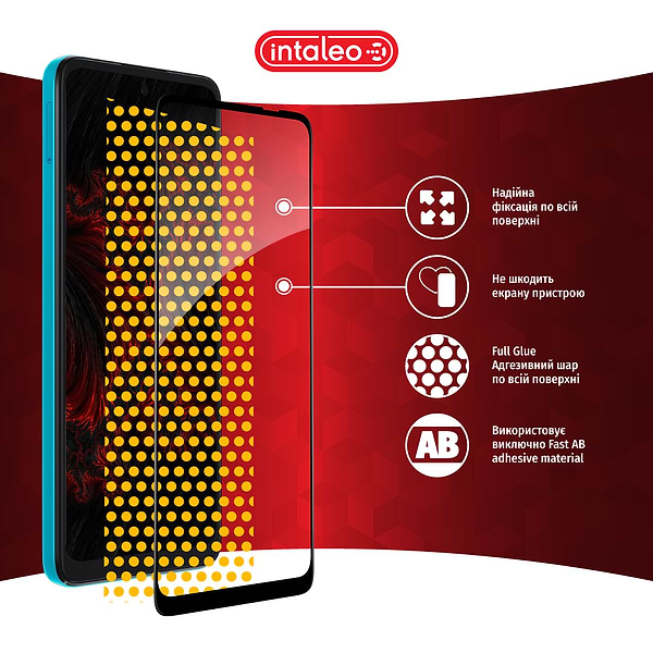 Фото - Защитное стекло для смартфона Intaleo Full Glue for MOTO G22 (1283126542183)