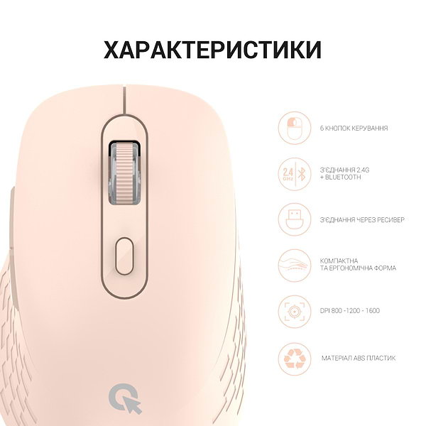 Фото - Миша бездротова OfficePro M230P Silent Click Wireless Pink (M230P)