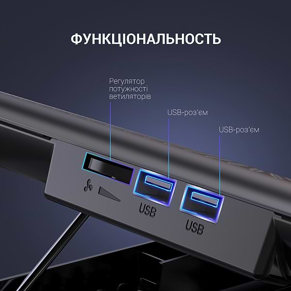 Фото - Підставка під ноутбук охолоджуюча OfficePro CP500B Black