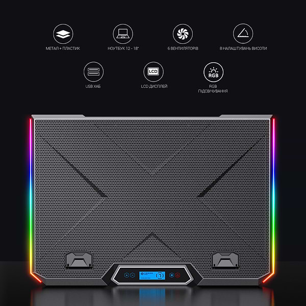Фото - Підставка під ноутбук охолоджуюча GamePro CP890 Black