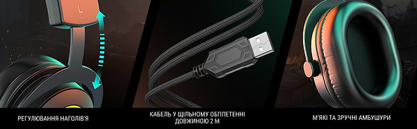 Фото - Гарнитура проводная игровая Fifine Black RGB (H6)