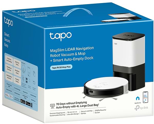 Фото - Робот-пилосос миючий TP-Link Tapo RV20 Mop Plus