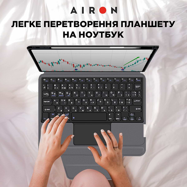 Фото - Чохол для планшету AIRON Premium for Lenovo tab M10 Plus 3Gen 2022 10.6 з інтегрованою клавіатурою (4822352781100)