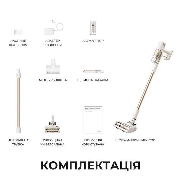 Фото - Пилосос ручний для дому Dreame R10s Essential (VZV29A)