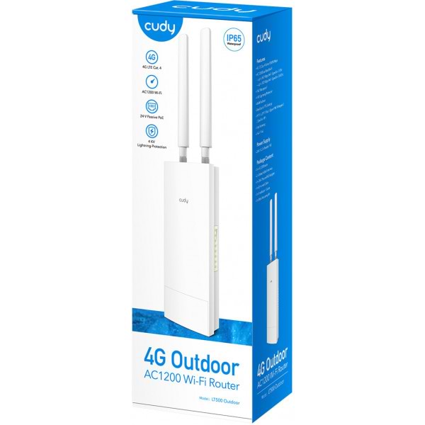 Фото - Маршрутизатор інтернет WiFi5+4G Cudy LT500 Outdoor (73-00530)