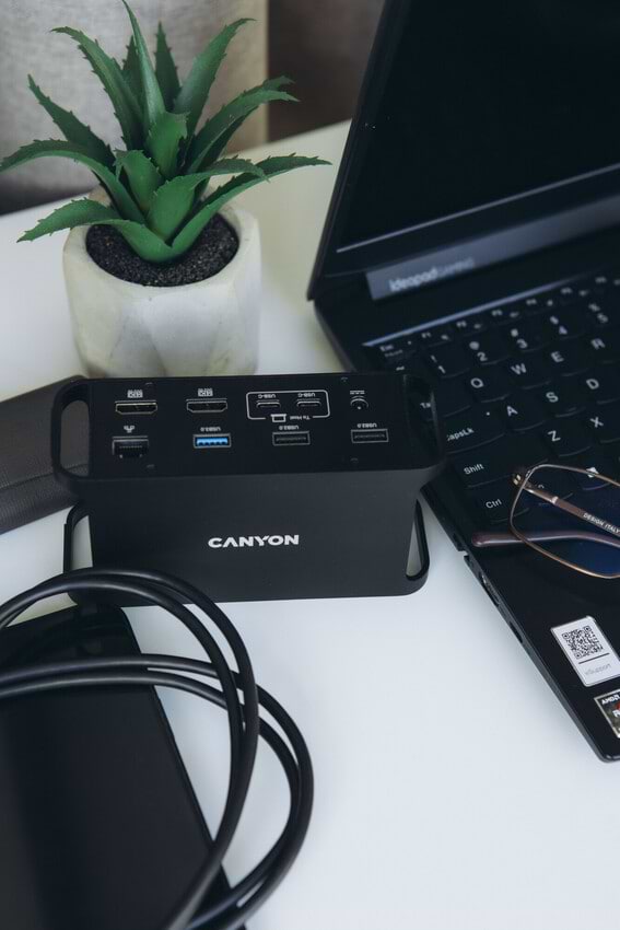 Фото - Док-станція Canyon HDS-95ST USB-C 14-в-1 Black (CNS-HDS95ST)