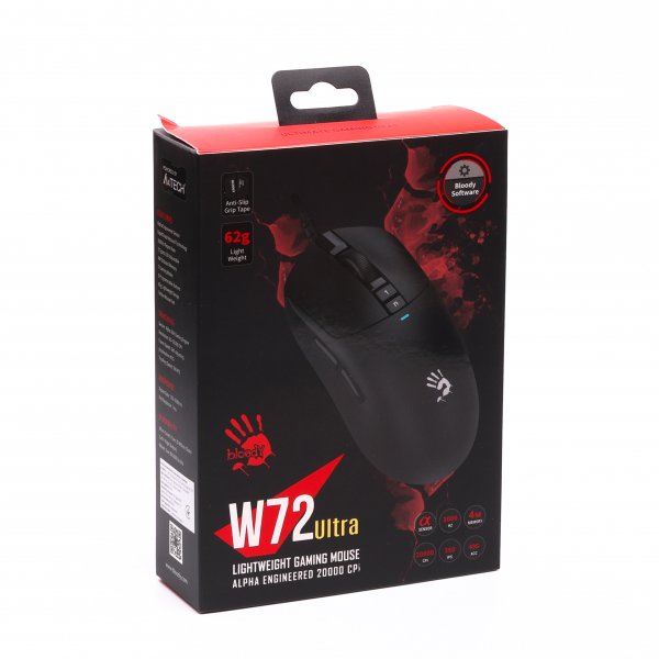 Фото - Миша дротова ігрова Bloody W72 Ultra Black