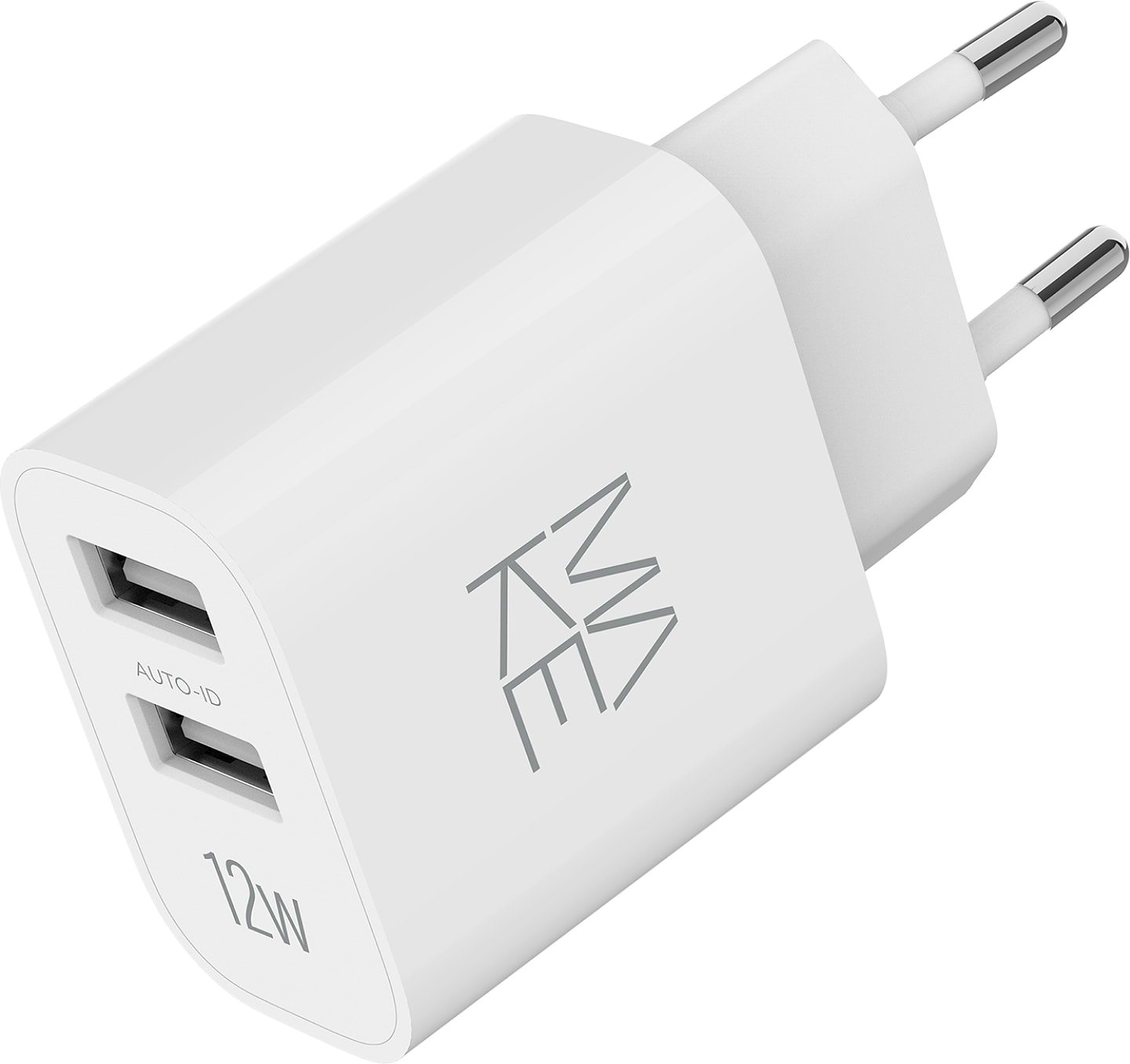Сетевое зарядное устройство MAKE 12W 2xUSB-A White (MCW-1221WH)