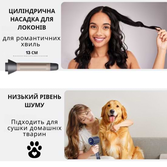Фото - Фен-стайлер AIMED Hair Master PRO з набором насадок (AI-HMaster1_set_blue)