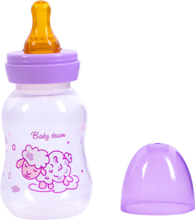 Бутылочка для кормления Baby Team 125 мл (1300_овечка) - Фото 1