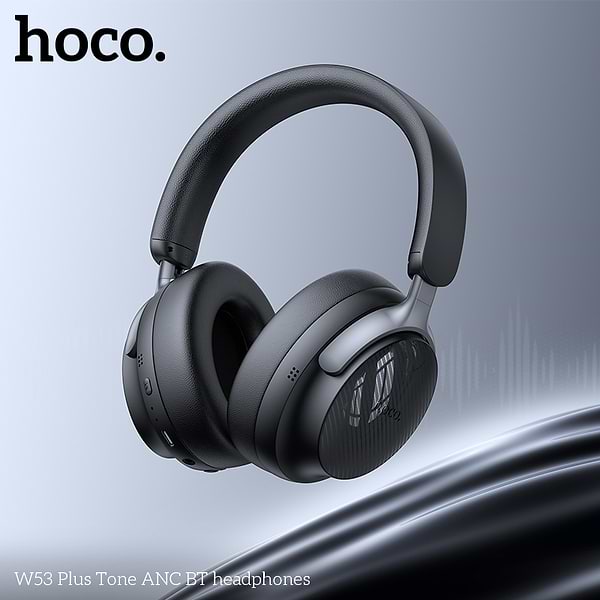 Фото - Наушники накладные беспроводные HOCO W53 Plus Classic Black (6942007646604)