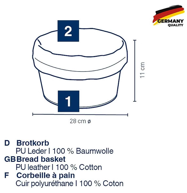Фото - Хлебница Kela Grana 28х11 см серебристо-серая (12546)