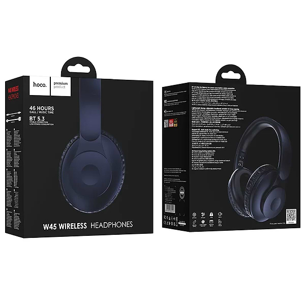 Фото - Наушники накладные беспроводные HOCO W45 Enjoy BT headset Blue (6942007601207)