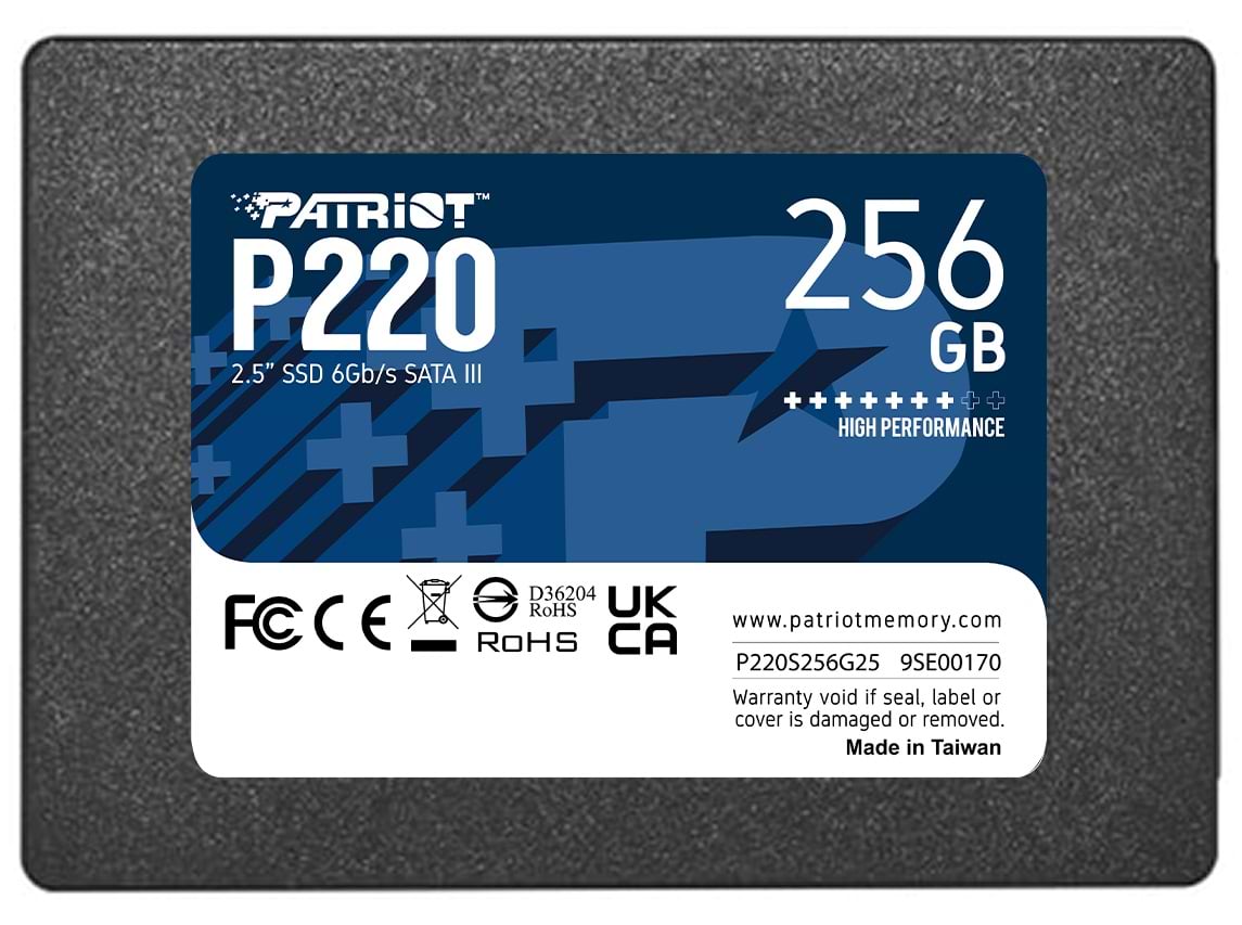 SSD-накопитель внутренний Patriot P220 256GB 2.5" SATAIII TLC (P220S256G25)