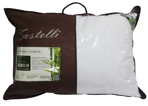 Фото - Подушка стандартна Zastelli Бамбук White Bamboo 70х70 см Біла (13121)
