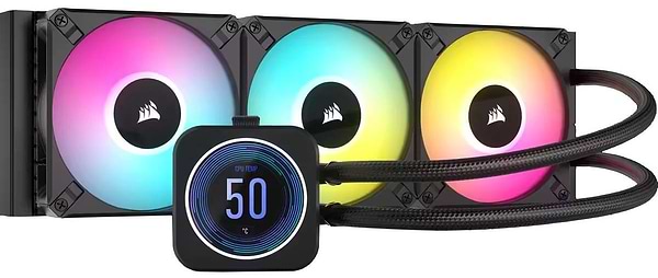 Фото - Водяна система охолодження Corsair iCUE H150i Elite LCD XT Display Liquid CPU Cooler (CW-9060075-WW)