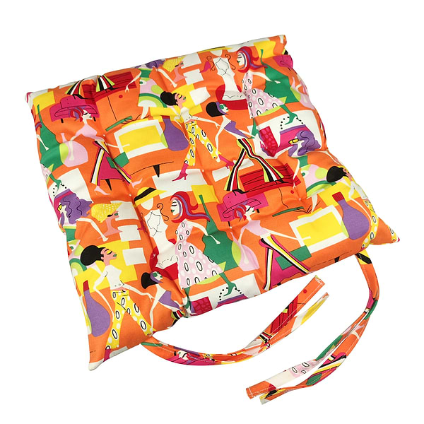 Фото - Подушка для стільця Home Line помаранчевий 40х40 (131508)