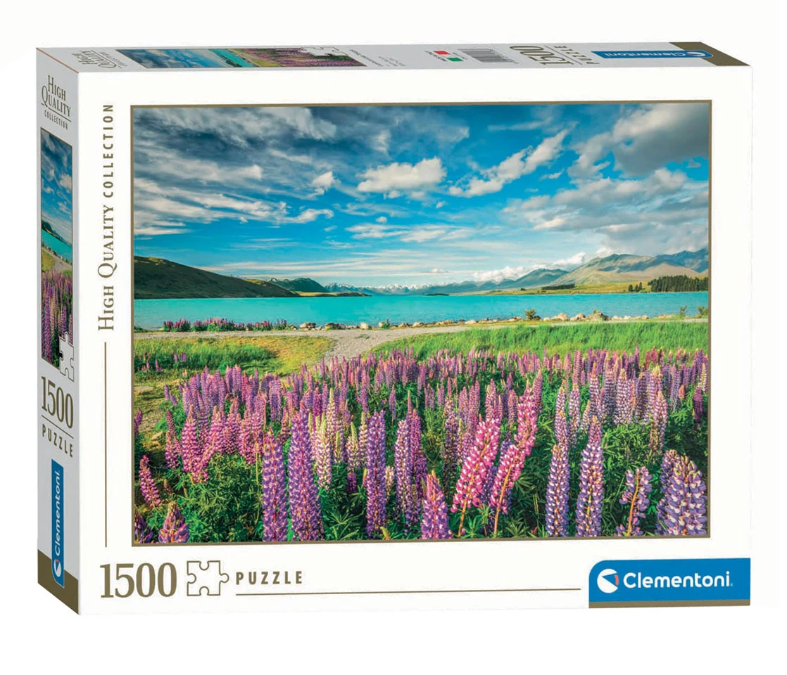 Пазли (8 +) Clementoni Музейна колекція Квіти на озері Текапо 1500 ел. (31731)