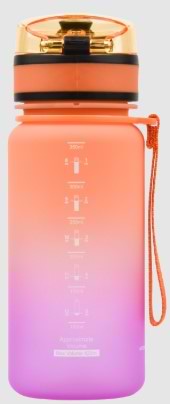 Фото - Бутылка для воды UZspace 3034 Frosted 350 мл Оранжево-розовая