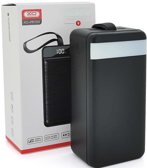 Фото - Батарея мобильная XO 60000mAh Black (XO-PR159)