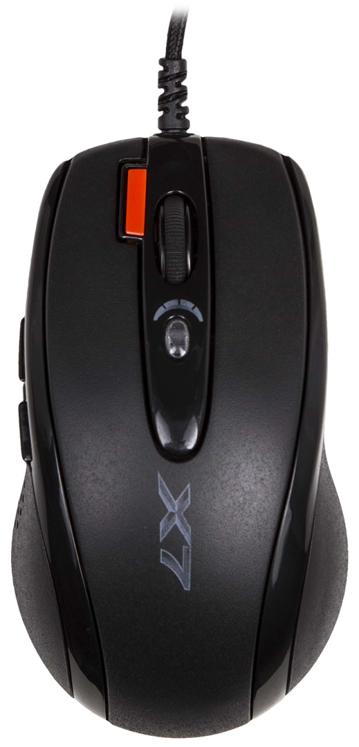 Мышь проводная игровая A4tech X-710BK Black USB + X7-200MP - Фото 1