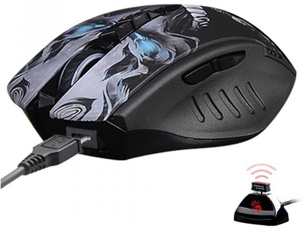 Фото - Мышь беспроводная игровая Bloody R80 Plus Skull