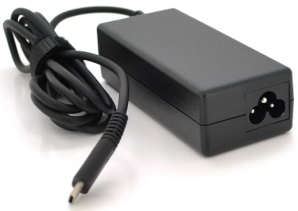 Зарядний пристрій для ноутбука Merlion HP 65W USB Type-C + каб.живл. (LHP65/Type-C/28343) - Фото 1