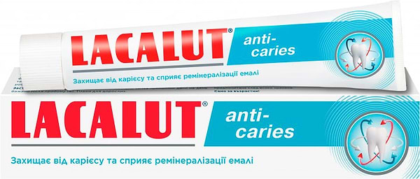 Фото - Зубна паста Lacalut anti-caries 75 мл (4016369694534)